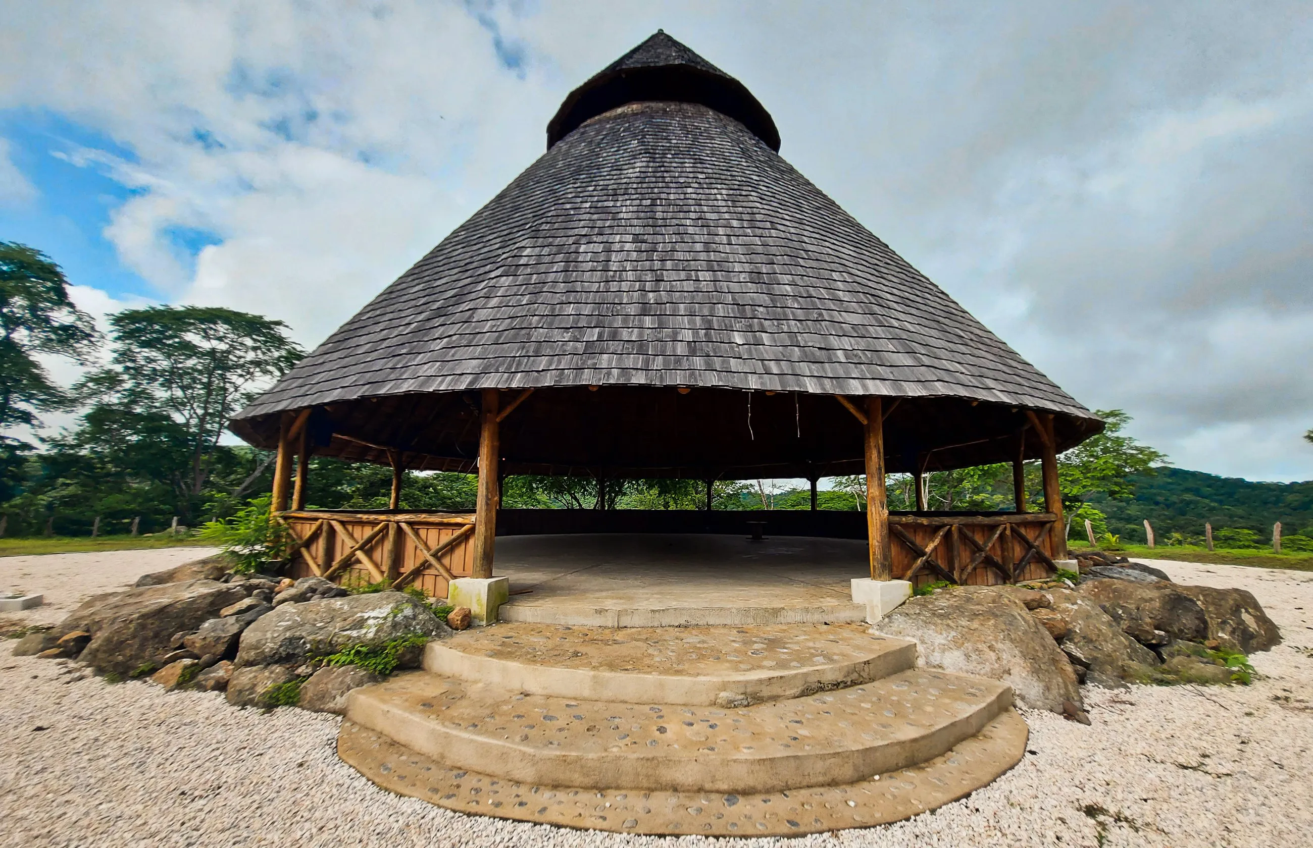 The Ruhani maloka, the ceremony house, in Guanacaste